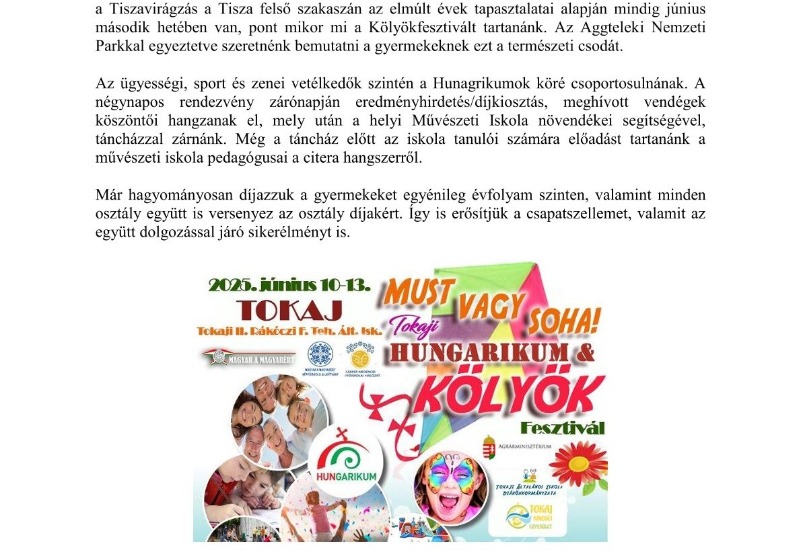 IV. „Must vagy Soha” - Hungarikum és Kölyökfesztvál Tokajban