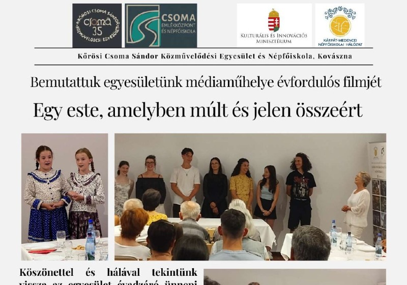 Bemutattuk egyesületünk médiaműhelye évfordulós filmjét