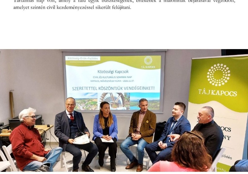 Kapolcs adott otthont a Táj-Kapocs konferenciájának