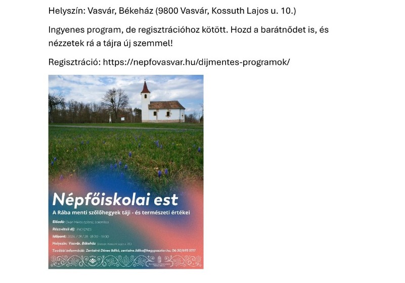 Népfőiskolai Est
