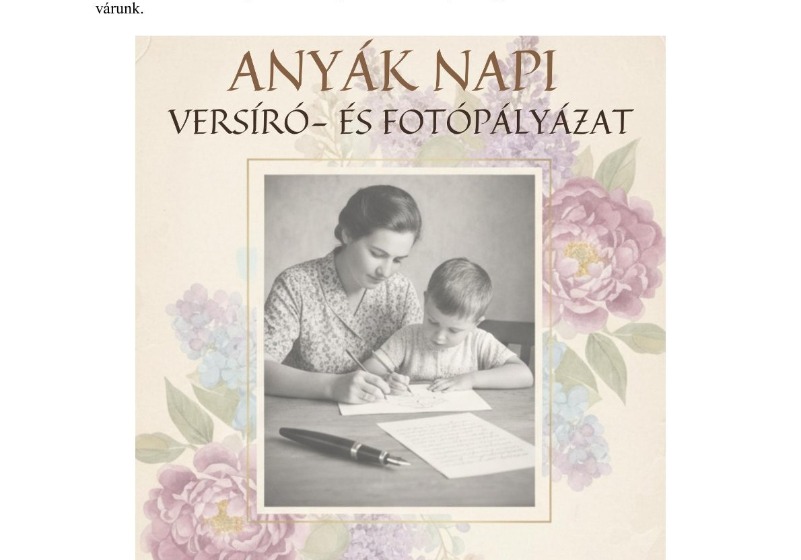 Anyák napi pályázat
