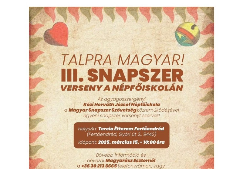 III. Snapszerverseny a Népfőiskolán!