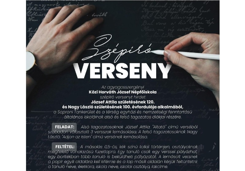 Szépíró verseny felhívás